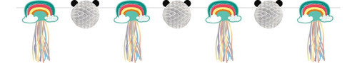 Banner Panda Y Arcoiris 200cm 1