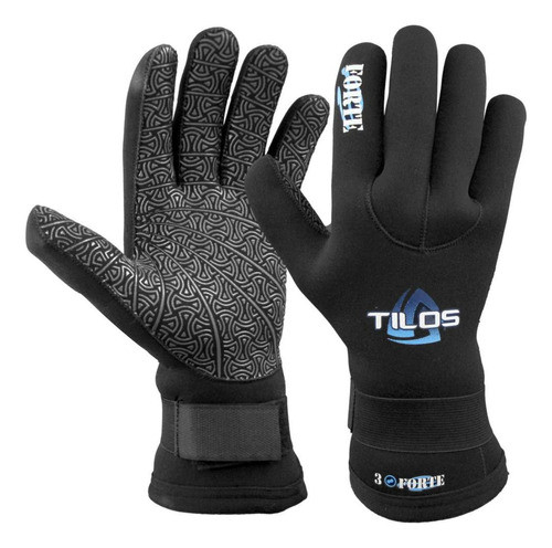Guante Buceo Marca Tilos 3mm Titanio, Excelente Aguas Frías 0