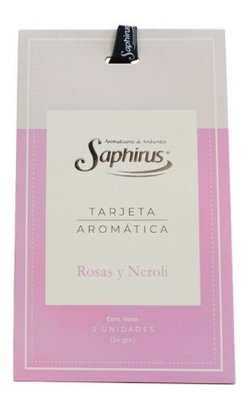 Tarjeta Aromatica Saphirus Rosa Y Neroli 0