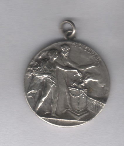 Medalla - Colocacion 1 Piedra Club Español De Bs As Año 1908 0