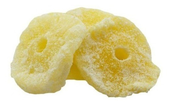 Abacaxi Cristalizado Em Rodela 250g - Qualidade Premium 1 Abacaxi Cristalizado Em Rodela 250g - Qualidade Premium 1