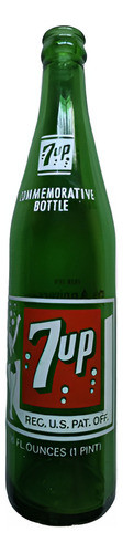Botellita Conmemorativa 7up Seven Up 50 Aniversario Eeuu 0
