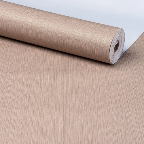 Papel Vinílico Parede Refinado Striatus Marrom Gold 10 Metro 1