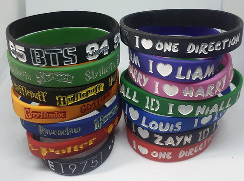 3 Pulseras,5sos, Linkin,twenty One Pilots, Justin,greenday 0