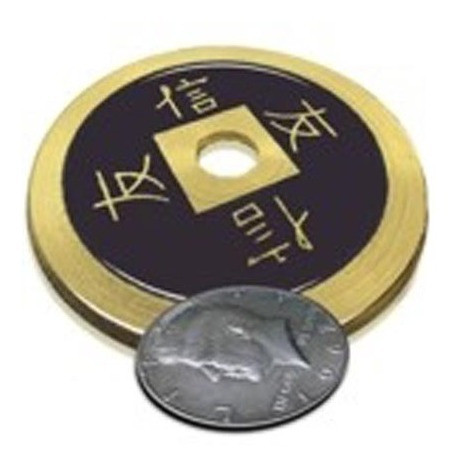 Moneda Jumbo China Bronce 50 Mm Negra Magia / Alberico Magic 1