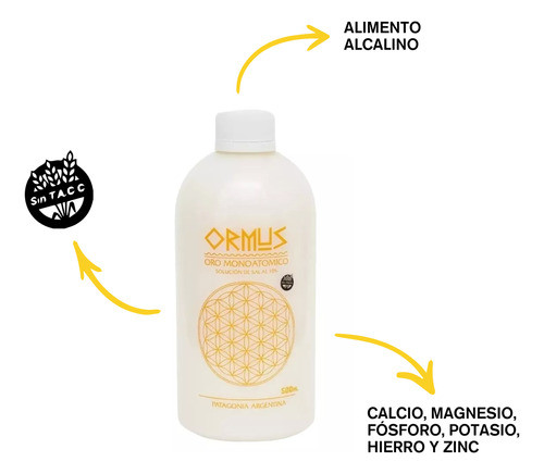 Ormus Oro Monoatómico | X500ml | Vitalidad Y Energía 1