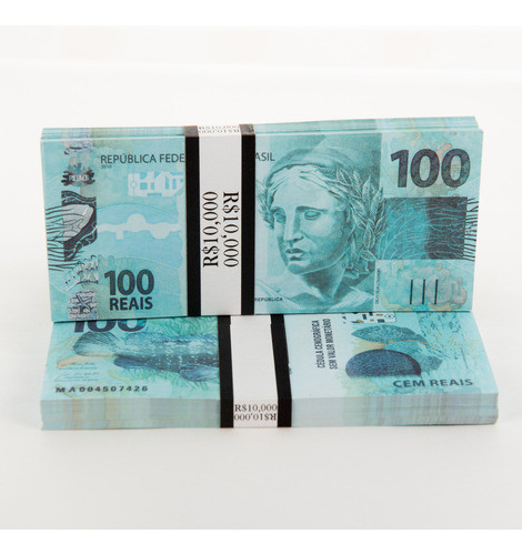 Notas Falsas De 100 Reais Cédulas Realistas 200 Unidades 1