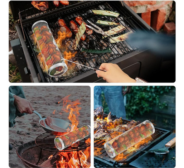 Cestas De Parrilla Rodantes Para Parrilla Al Aire Libre - Ja 1 Cestas De Parrilla Rodantes Para Parrilla Al Aire Libre - Ja 1
