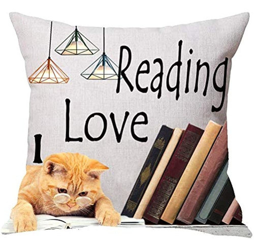 ~ Personalizado? Astihn Gift Book I Love Reading Orange Cat 0