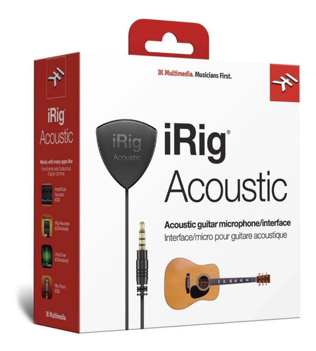 Captador Interface Violão Ik Multimedia Irig Acoustic iPhone 0