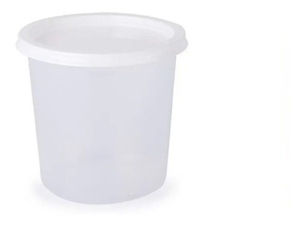 Pote Plástico Con Tapa 1/4 Kilo Pack X20 1