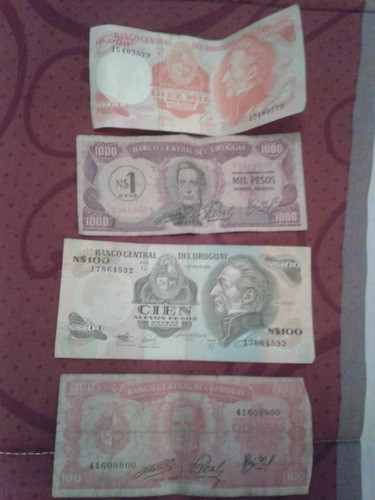 Billetes Antiguos Uruguayos 0