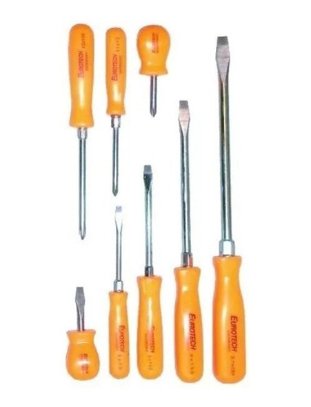 Juego Destornilladores Eurotech Profesional  E1 0