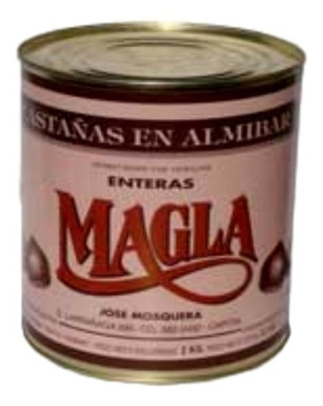 Castañas En Almibar Enteras Magla En Lata X 3,2kg 0