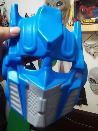 1 Mascara Goma Transformers Obras Disfraz Fiesta Transformen 1