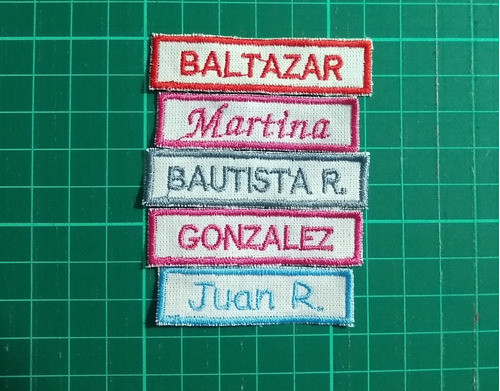 Etiquetas Bordadas Con Nombre Para Coser X 10 1