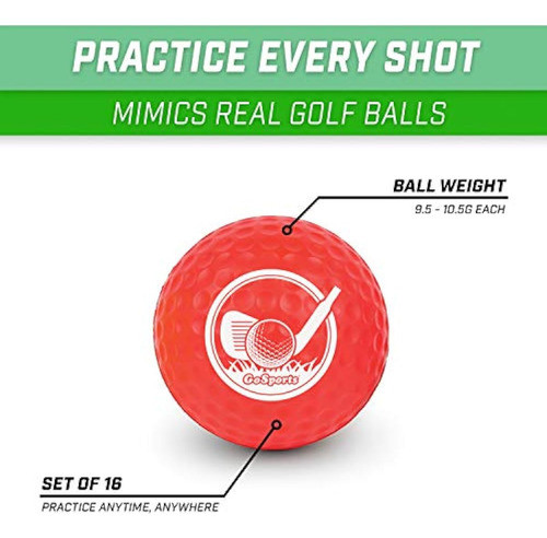 Gosports Foam Golf Practice Balls Realistic Feel 1