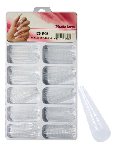 Molde F1 Stiletto Unhas Gel Porcelana Acrigel 120 Unidades 1