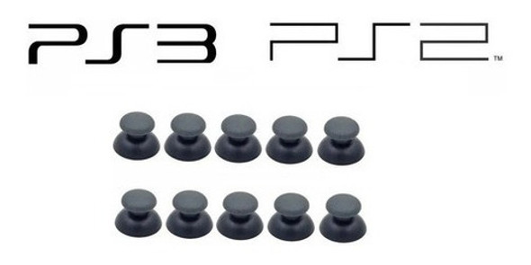 Kit  10  Botões Analógico Controle Sony Playstation Ps3 Ps2 1