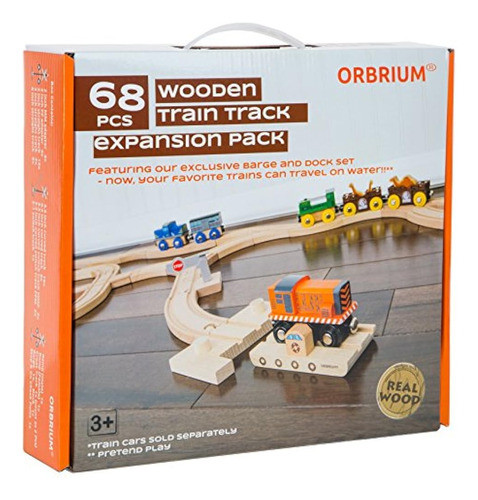 Orbrium Toys 68 Piezas Paquete De Expansión De Vía De Tren D 1