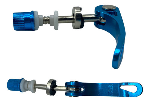 Blocagem Rapida De Canote De Selim Em Alumínio Aço Azul 1