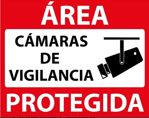 Carteles Alerta Vecinos, Seguridad, Estamos Filmando, Alarma 1