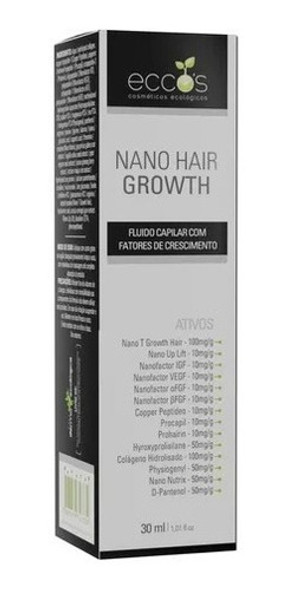 Nano Hair Growth - Fluido Capilar 30ml Eccos 0 Nano Hair Growth - Fluido Capilar 30ml Eccos 0