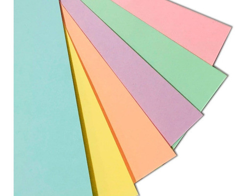 Papel Color Plus 240g A4 Candy Varias Cores Kit C/ 60 Folhas 0