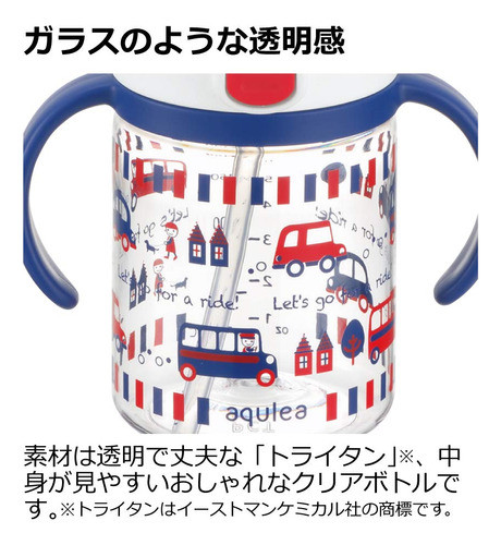 Taza De Paja Richell Aqulea Outing 320ml Rosa 1