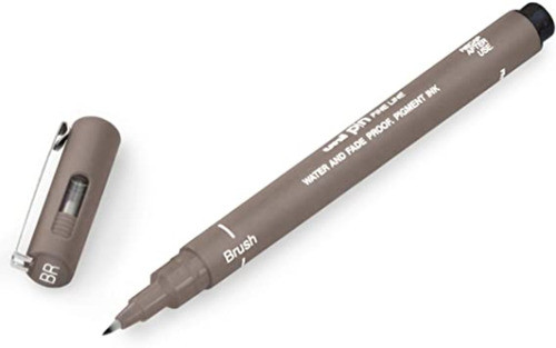 Estilografos De Graduación Uni Pin Uni Ball Brush Dark Grey 0