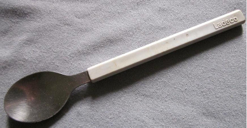 Antiguo Cuchara Cubierto De Coctail De Aerolinea Ladeco 0
