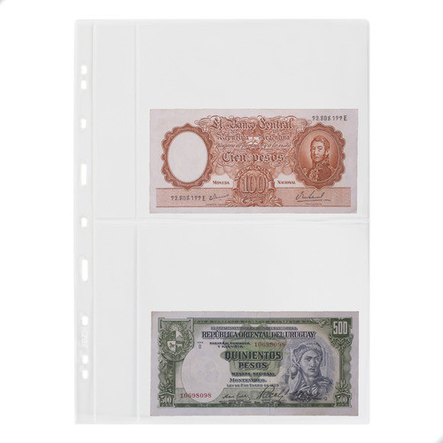 Folha Acetato Para Cédulas Com 2 Espaços 32x24 0