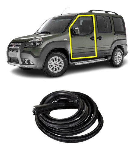 Borracha Vedação Porta Dianteira Fiat Doblo 0