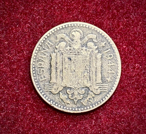 Moneda 1 Peseta España 1944 Gran Diseño 1