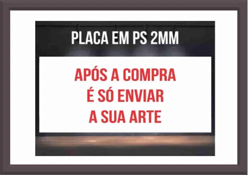 10 Placas Ps 2mm 30x20 - Enviar Sua Arte. 0