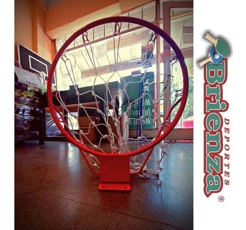 Aro De Básquet Doble Volcada N°7 Metalico Con Red - Brienza 1