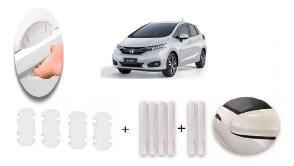 Protector Manijas+salva Puerta +retrovisor Honda Fit 2020 1 Protector Manijas+salva Puerta +retrovisor Honda Fit 2020 1