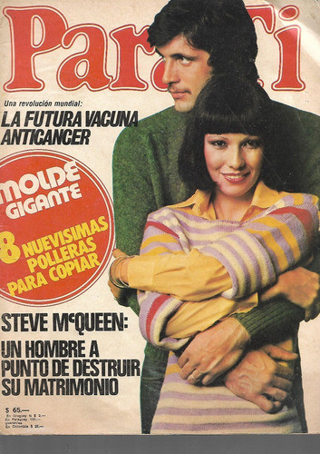 Revista Para Ti 1976 Steve Mcqueen Gachi Ferrari Moda Cocina 0