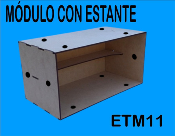 Estación De Trabajo Modular - Módulo Con Estante 1