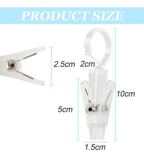 Vinbee 20 Pcs Ganchos De Lavandería Con Clips Armario Colgan 1