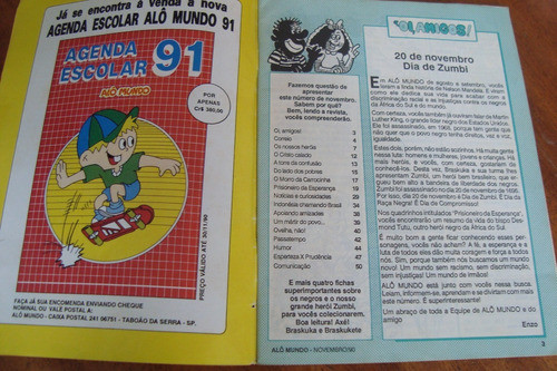 Revista Alo Mundo 42 1990 / Lider Negro Desmond Tutu 1
