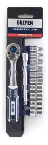 Juego 12 Pzas Tubos Bocallave Puntas Crique 1/4 Bremen 6656 0