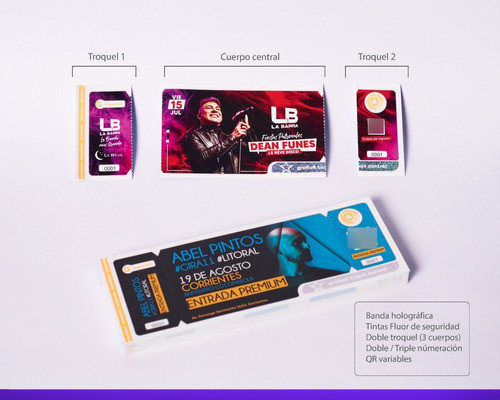 Impresion De 1900 Entradas Con Seguridad Eventos Y Fiestas 1