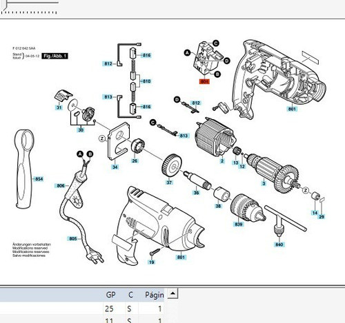 Engranaje Arandela Para Taladro Skil 6423 6425 6427 Original 1