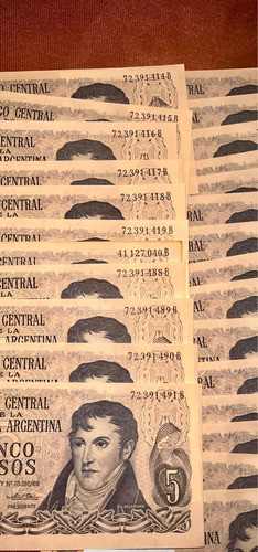 Billete Argentino Sin Circular Correlativos Lote De 41, Lote 1