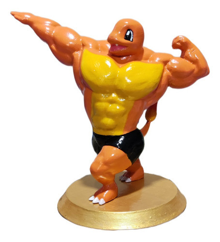 Charmander Musculoso Pokémon 10cm Impreso 3d Pokémon Go 0