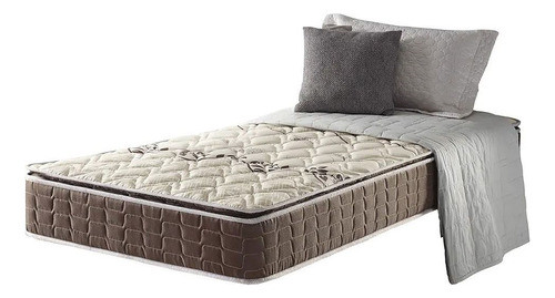 Colchon Espuma 1 Plaza 78cm Alta Densidad D28 Con Pillow Top 0