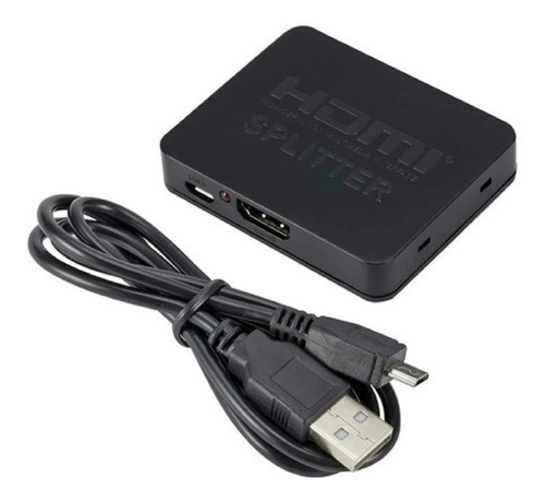 Splitter Hdmi Full Hd Ultra Hd 4k 2k 1 Entrada A 2 Pantallas 0