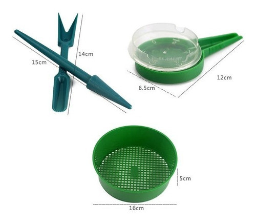 Sembrador De Semillas Con Tamizador De Suelo Y Accesorios 4p 1