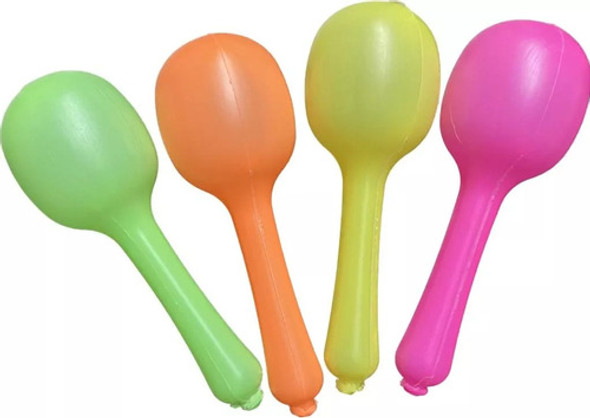 Pack 20 Maracas Fluo Carioca Cotillon Fiesta Carnaval 1